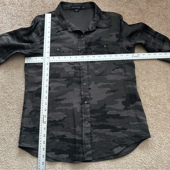 Sanctuary Long Sleeve Camouflage Button-Down Boyfriend Shirt - Picture 6 of 9